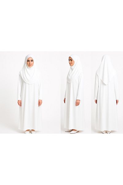 ZEHRANAZ NAMAZ ELBİSESİ Prayer Dress (White)