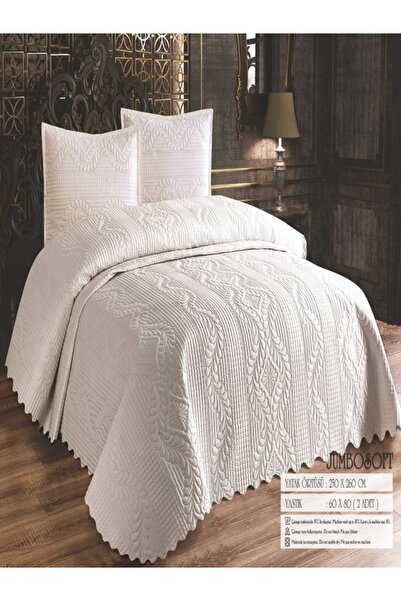 Çeyiz Merkezi Çift kişilik 3 Parça Ultrasonik Kapitoneli Yatak Örtüsü