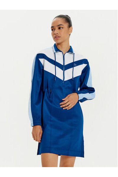 Lacoste Rochie tricotată pentru femei EF4946 albastră