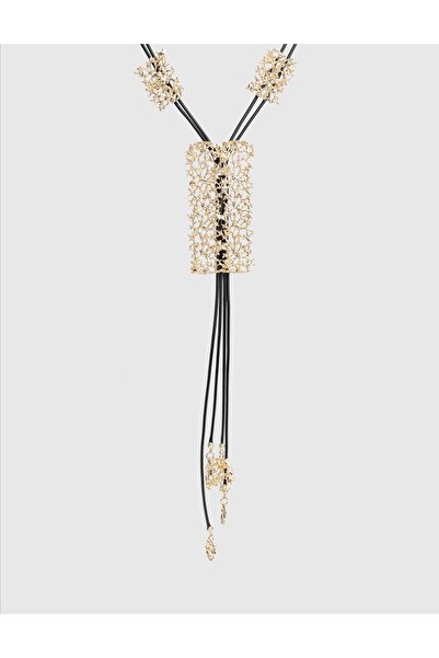 İLVİ قلادة نسائية سوداء من نيريس