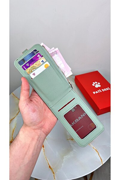 patideri Pocket Size Vertical Mini Wallet with Plenty of Card Holders (Custom Printed Name)