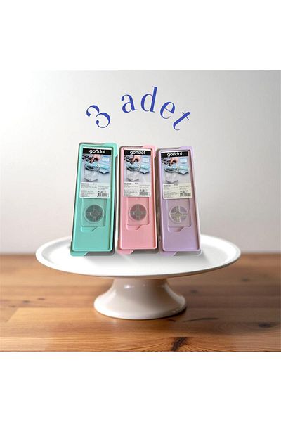 CARNIVAL LAND 3-Piece Bpa Free Silicone Ice Mold 12 Compartment Covered Press Finger Ice Mold Silicone Ice Box Ice Cube