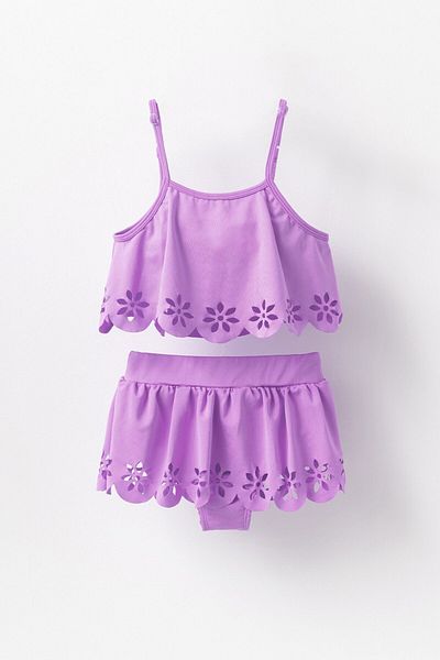 Banamio Costum de baie pentru fete Phoebe tăiat cu laser cu modele florale