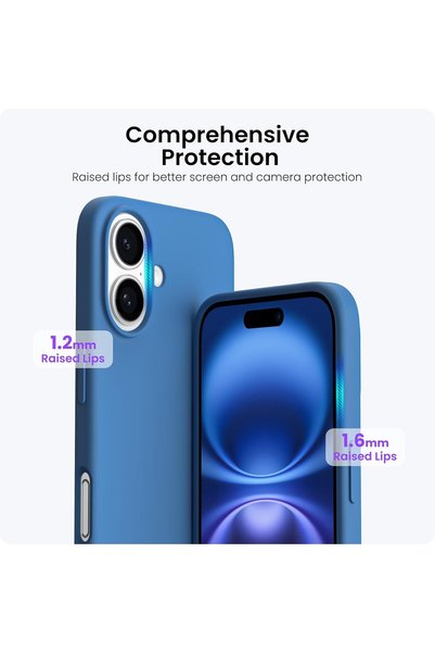 Delivus غلاف سيليكون لهاتف iPhone 16، ناعم الملمس، مضاد للخدش والصدمات، غلاف هاتف واقٍ رفيع