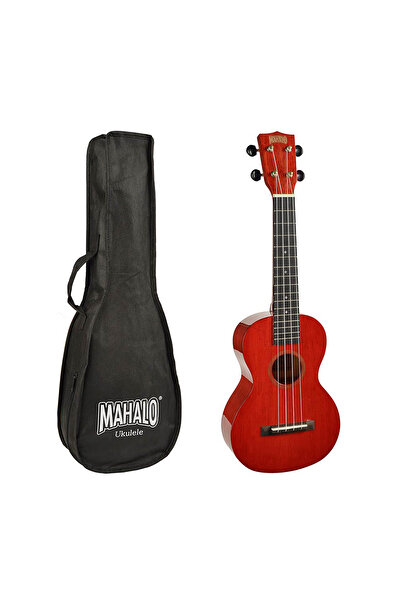 Mahalo MH2TWR Set ukulele concert Hano rosu transparent, husa, 3 pene