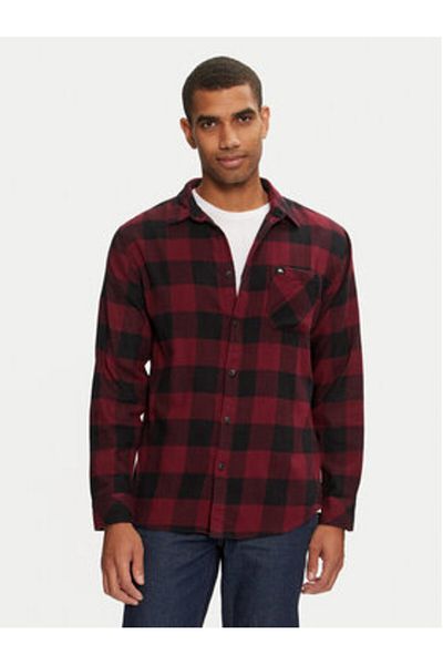 Quiksilver Men's Shirt red QUIKSILVER-AQYWT03369-RSR1 WINE BUFFALO CLASSIC FLANNEL