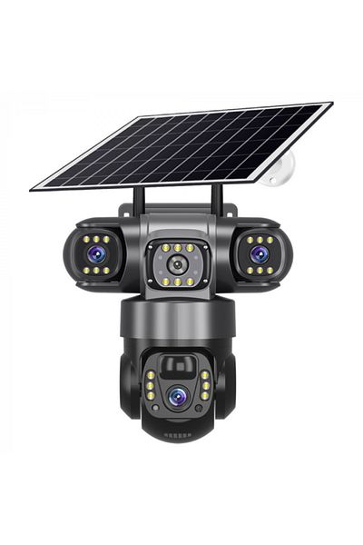 MaGeCa Surveillance Camera With Solar Panel, 4g, Sim Card, 6mp Full Hd
