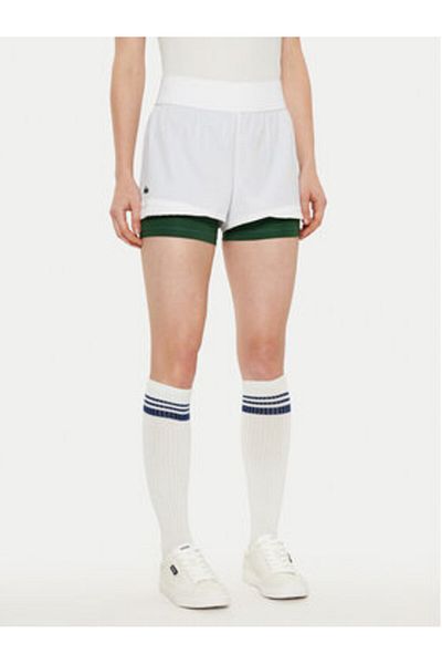 Lacoste Women's Sports Shorts GF8598 White, Green