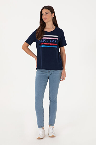 U.S. Polo Assn. Dámské tričko Navy Blue Crew Neck 50299762-VR033