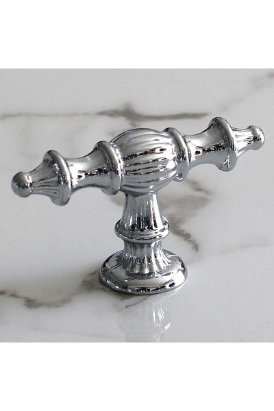 Badem10 Şehzade Buton de mâner din argint cromat 10 buc. Mobilier Bucătărie Sertar Dulap Dulap Mânere Capac Mâner Kulb