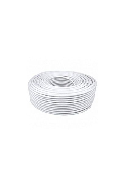 flores Cablu TV coaxial, RG-6/U, alb, 100 m
