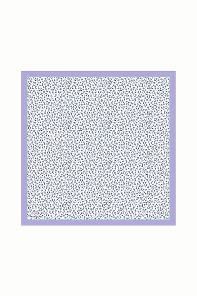 Mooncorn Βαμβακερό κασκόλ Lilac Minor Pattern