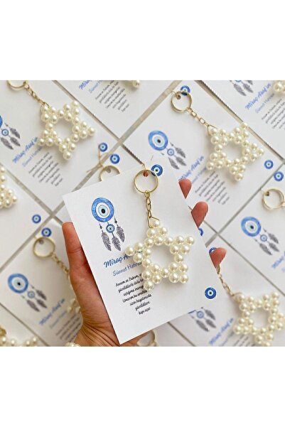 HEN GSM 15 adet inci yıldız anahtarlık nikah düğün kına nişan sünnet hafizlik