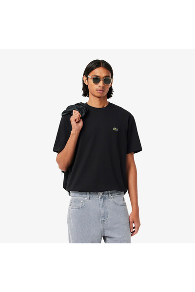 Lacoste Erkek Classic Fit Bisiklet Yaka Siyah T-Shirt