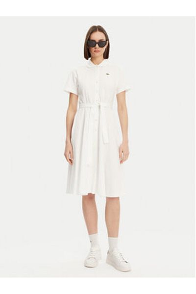 Lacoste Women's Shirt Dress EF9621 White