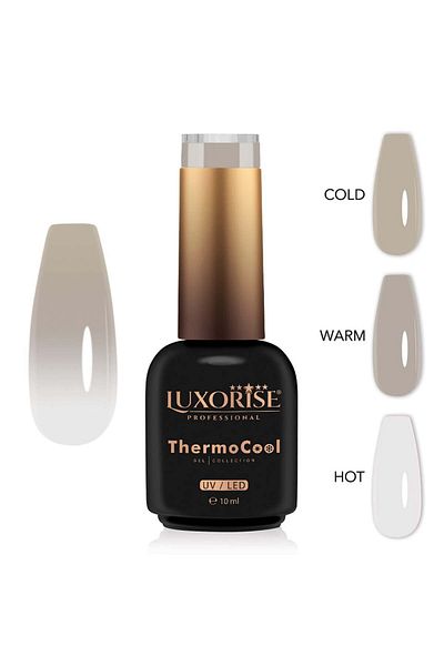 LUXORISE Oja semipermanentă termică ThermoCool cu ​​3 culori - Cashmere Love 10ml