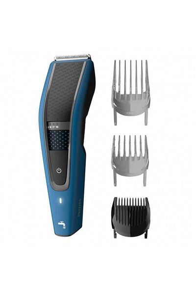 Philips Aparat de tuns Philips HC5612-15 Wireless 75min 3 atasamente 0.5-28mm Lama din Inox Albastru