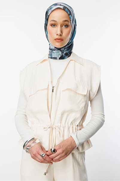 Mooncorn Slate Lorya Pattern Cotton Scarf