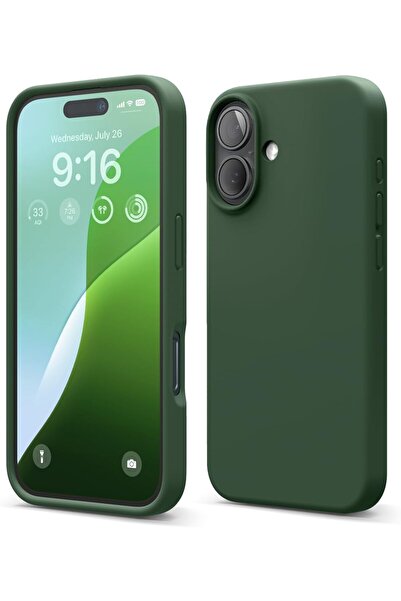 Delivus جراب سيليكون لهاتف iPhone 16 Plus، ناعم الملمس، مضاد للخدش والصدمات، ...