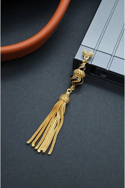 dergah tesbih Gold Color Silver Tassel Special Ottoman Design