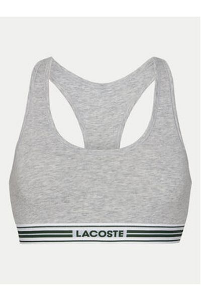 Lacoste Sutien gri pentru femei LACOSTE-IF8179 CCA SILVER CHINE