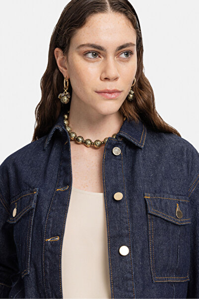 W Collection Dark Blue Denim Jacket