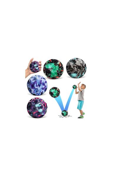 OEM Set of 3 Jumping balls, super space ball, camouflage color, 7 cm