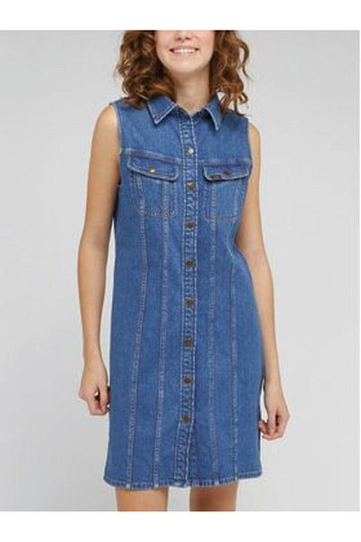 Lee Rochie din denim pentru femei 112330461 L51QHKB12 Albastră