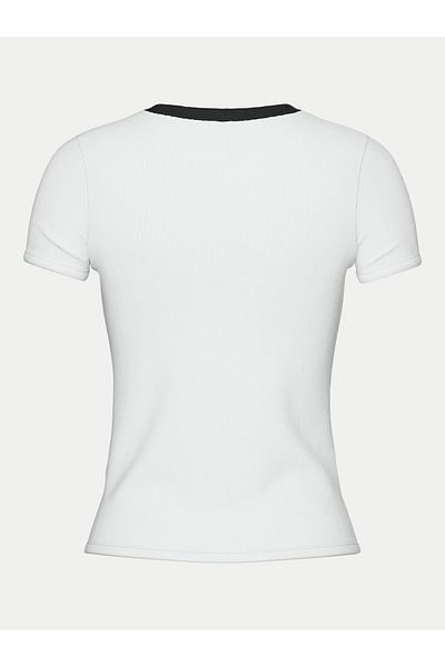 PIECES Tricou damă 17154483 alb