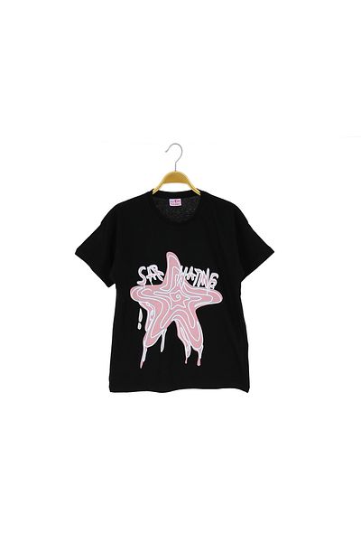 Atabay Kids Atabay 82-05-25 Girl's Tshi̇rt Star Printed 8/12 Years