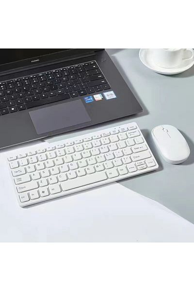 Choice White 2.4g Wireless Keyboard And Mouse Protable Mini Keyboard Mouse Combo Set For Notebook Laptop Ma