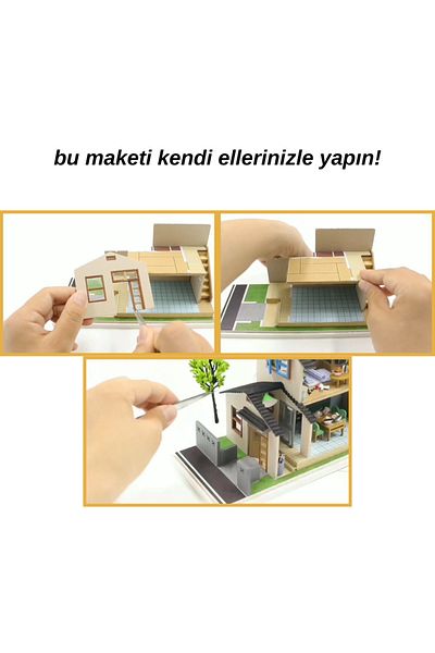 minyaturia DIY Miniature Duplex House |   Miniature Model House |   DIY Hobby Set Dust Protection Glass