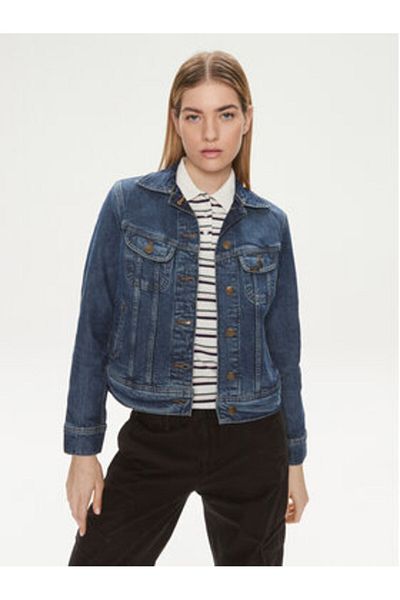 Lee Jachetă din denim pentru femei 112341297 albastră
