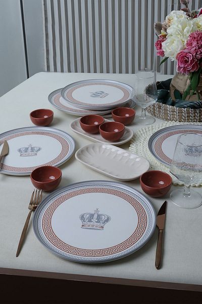 Keramika Royal Majesty Breakfast Set 14 Pieces for 6 People