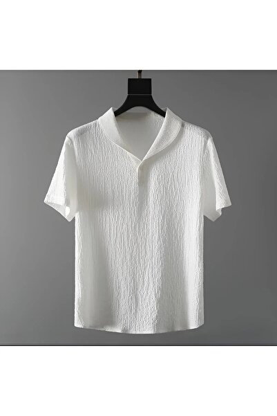 BRLKN Boyfriend Fit Seersucker Fabric Alaçatı Style Unisex Σετ φούτερ μπλουζάκι