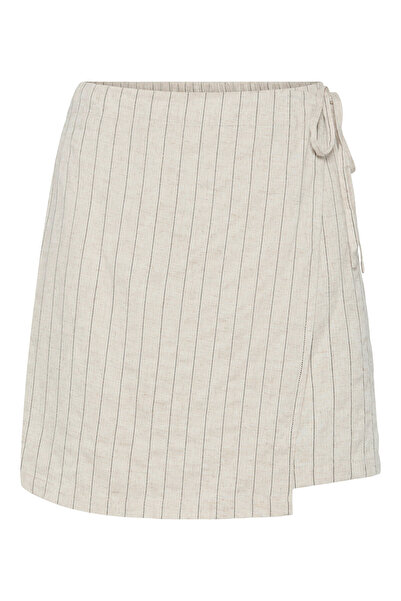 PIECES Women's Mini Skirt beige PIECES-17151891 BIRCH BLACK