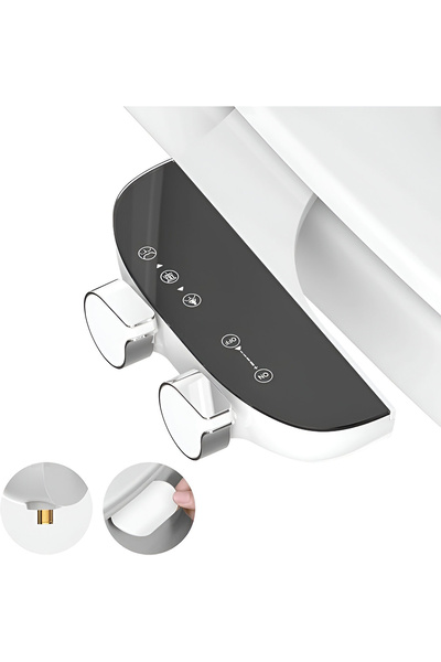 HASEPE bideu portabil neelectric pentru toaletă, ultra-subțire, autocurățare, duză dublă