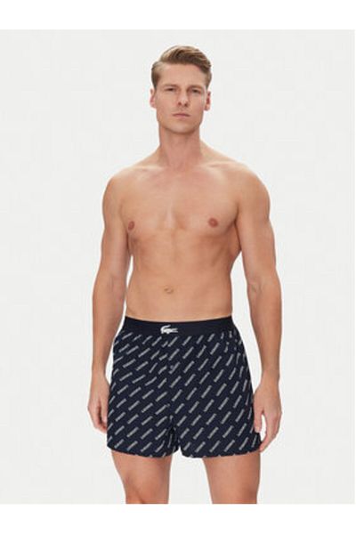 Lacoste Men's Set of 3 pairs of boxers 7H2387 White, Navy blue