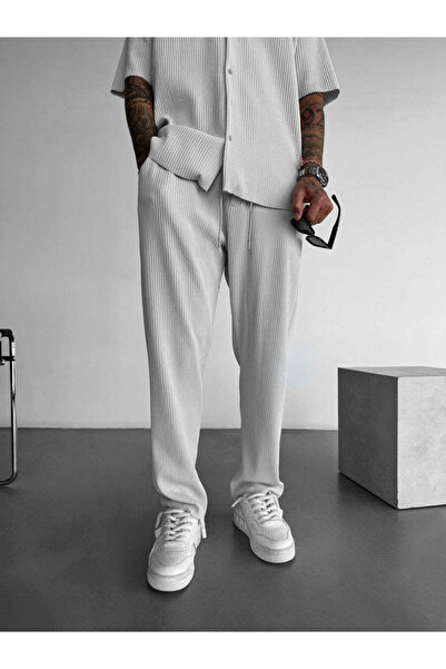 KHAYN ERKEK FİTİLLİ BAGGY LASTİK BEL BOL PAÇA PANTALON K2026P