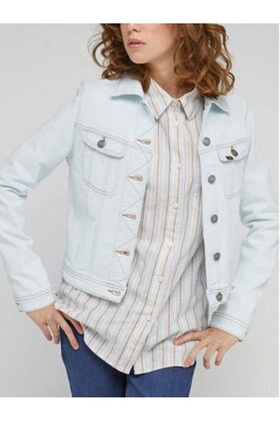 Lee Jachetă din denim pentru femei 112330458 L54MGWB31 Albastru deschis