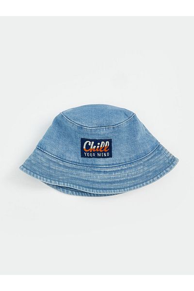 LC Waikiki Pălărie tip găleată pentru băiat din denim albastru