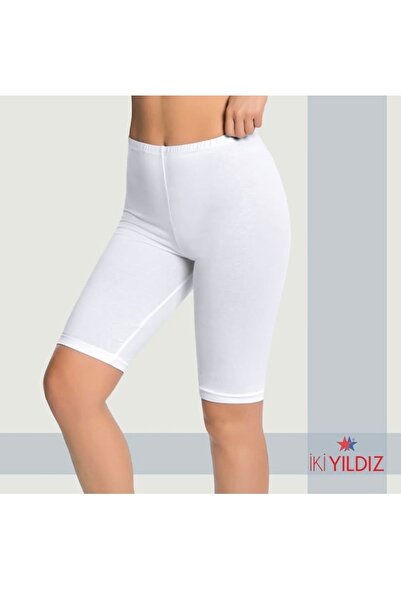 İki Yıldız Women's Short Tights White