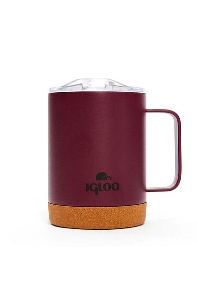 IGLOO Steel Mug Thermos - Igloo - Cork - 350ml - Claret Red - 205696