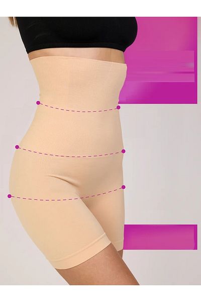 MİSTİRİK Model Irina Slăbire Întărire și întărire eficientă Model fără sudură Pantaloni scurți tricotați Corset Culoarea pielii