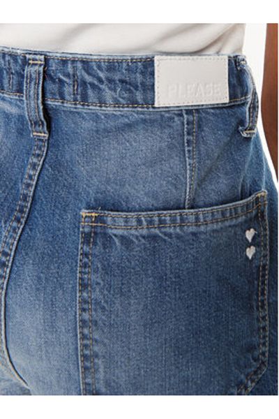 please Pantaloni scurți din denim pentru femei D0KDEH0W7S albaștri