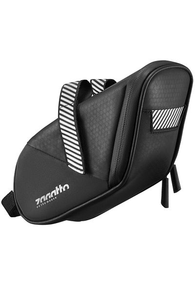 zagatto Saddle Bag, Zagatto®, Black, Easy Mount, Reflective Elements, Waterproof, ZG899