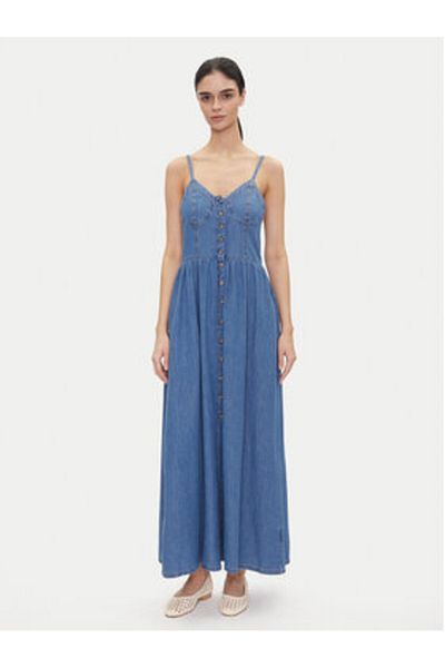 Lee Rochie din denim pentru femei 112363488 albastră