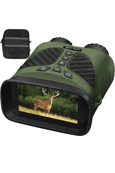 HASEPE Night Binoculars, Infrared Night Vision, 8x Zoom, 3" Lcd Screen, 40mp Resolution