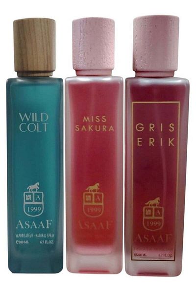 AS GOLD Unisex fragrance set of 3 pieces, 200ml