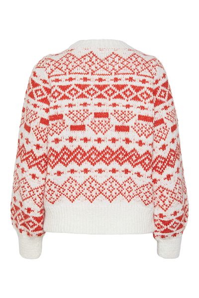 PIECES Women's Sweater 17142261 Red